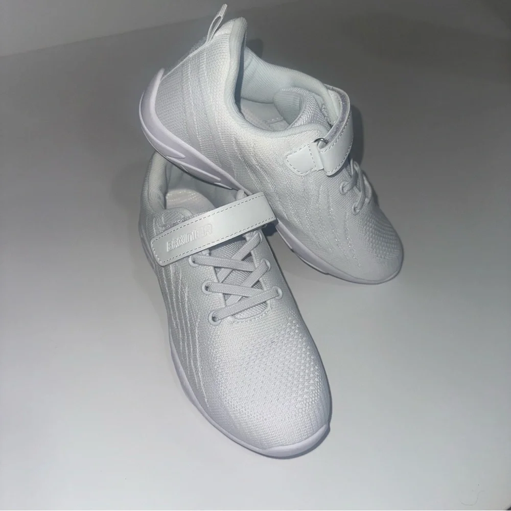 Baxinier White Cheerleading Shoes Girls Size 35 / US 3.5 Mesh Cheer Sneakers